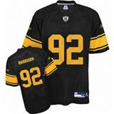 Picture of Pittsburgh Steelers #92 Harrison Black NFL Jersey