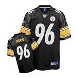 Picture of Pittsburgh Steelers #96 Hood Black NFL Jersey